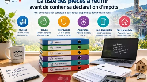 Photo avec classeurs des documents à prendre